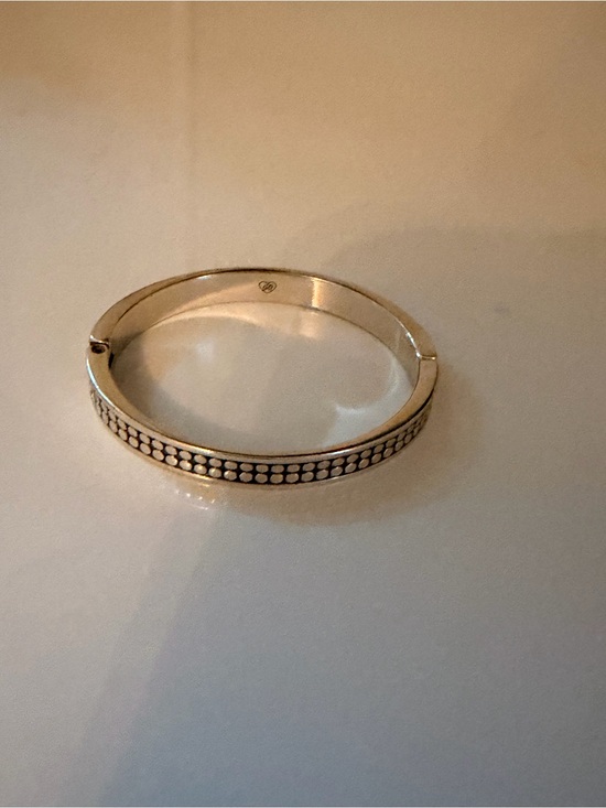 Brighton Jewelry - Brighton Silver Tone Crystal Dot Bangle Bracelet